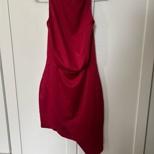 Elliatt Asymmetrical Satin Cocktail Dress